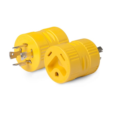 Marinco RV GENERATOR ADAPTER 20A LOCKING PLUG (4-PRONG) TO 30A RV CONNECTOR 128A